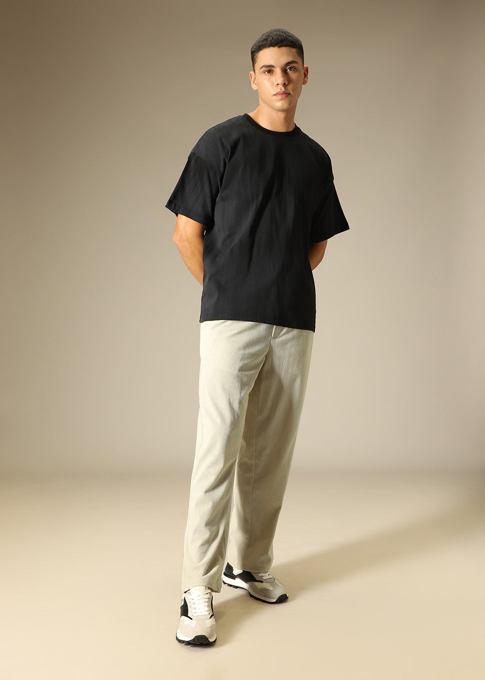 Ivory Cream Corduroy Pant