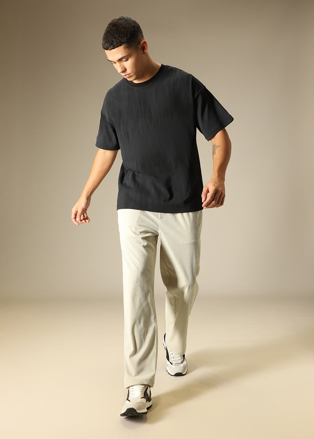 Ivory Cream Corduroy Pant