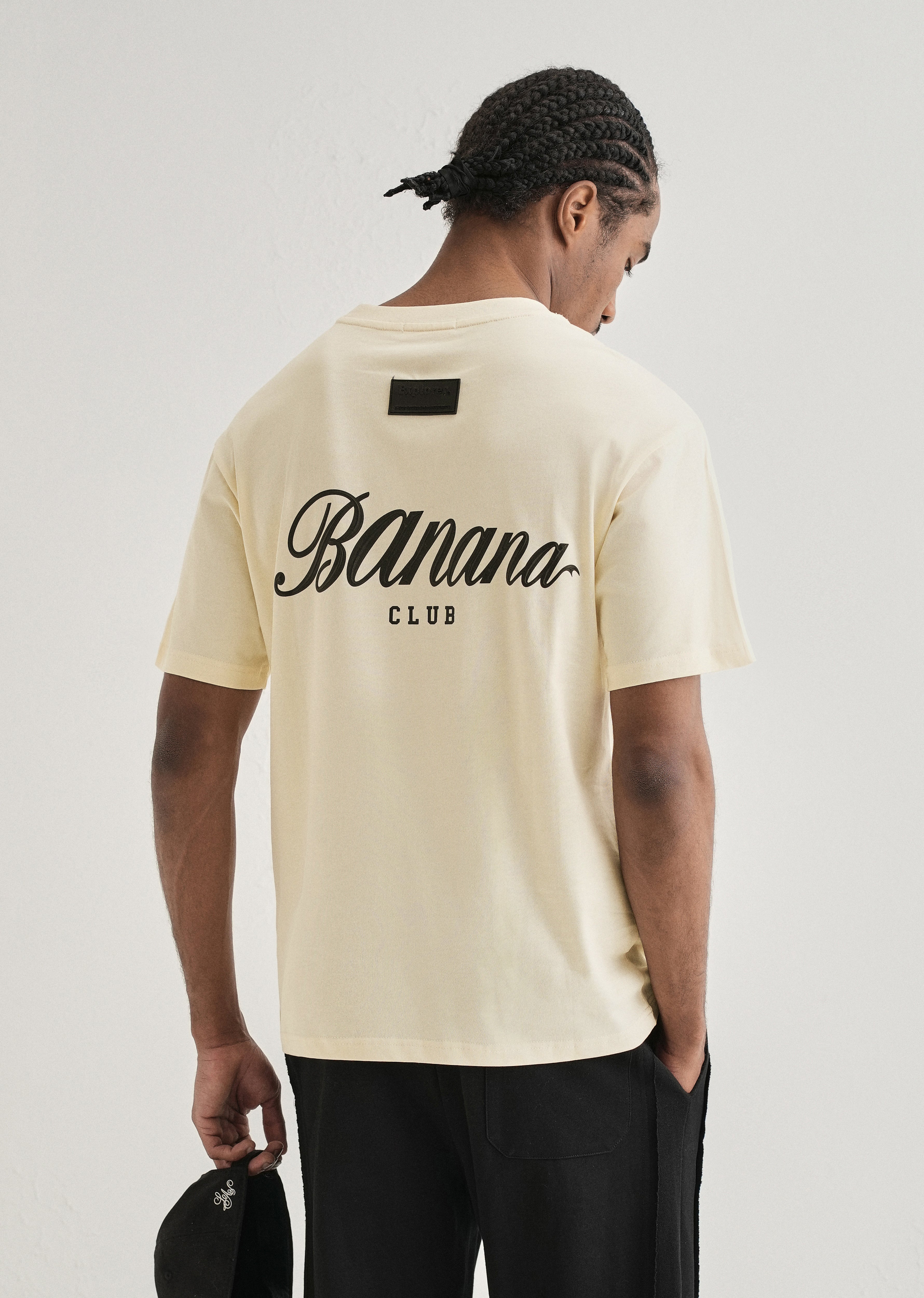 Ivory Embossed Printed Oversized T-shirt