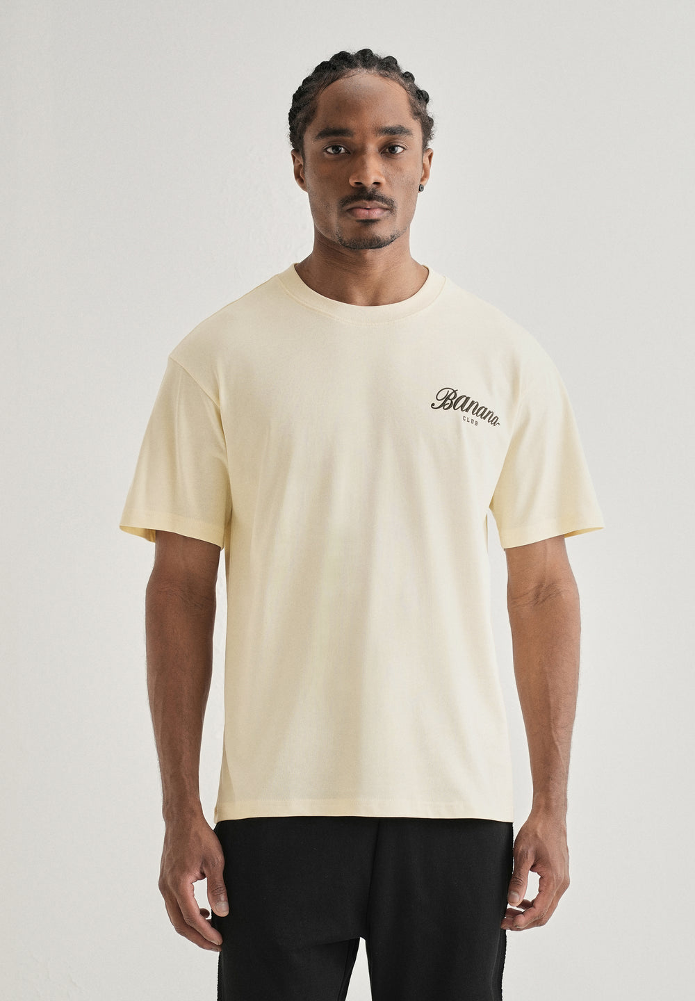 Ivory Embossed Printed Oversized T-shirt