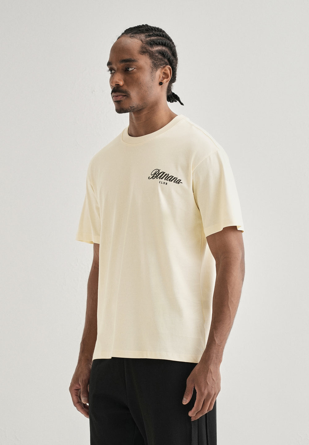 Ivory Embossed Printed Oversized T-shirt