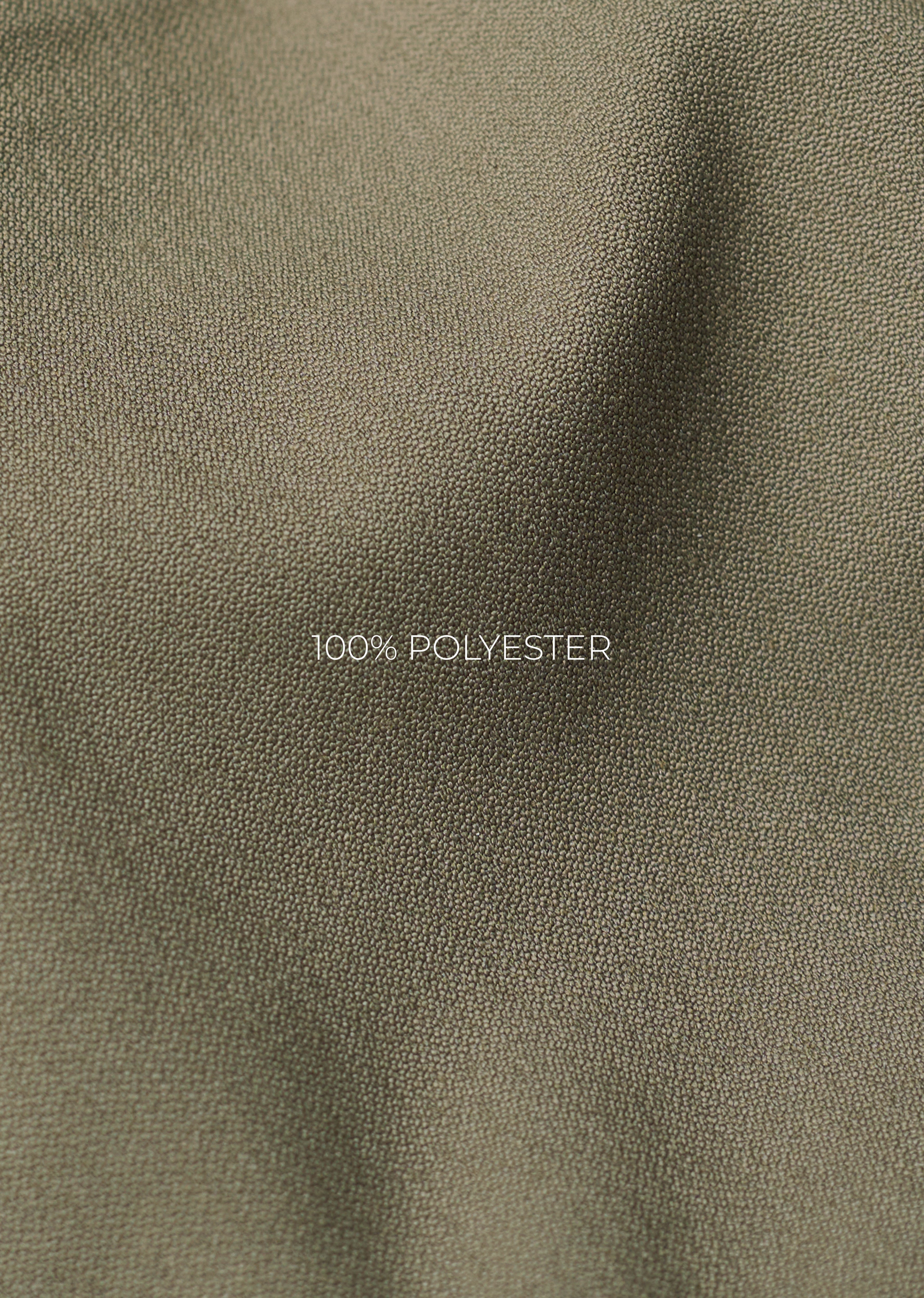 Khaki Olive Back Elastic Relaxed Fit Trouser