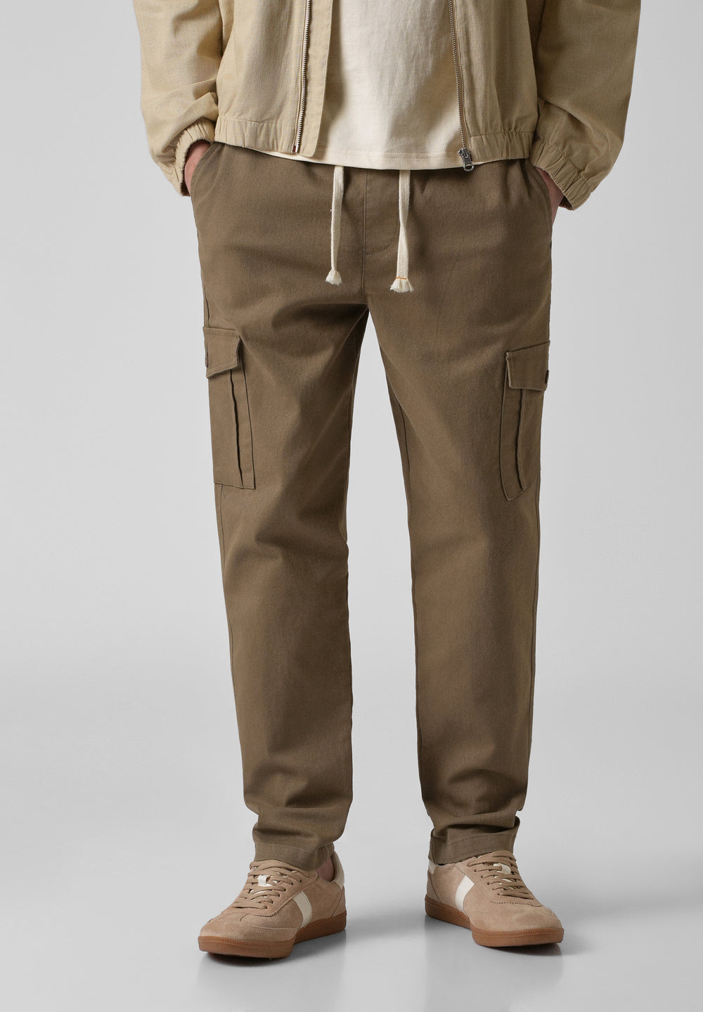 Khaki Regular Fit Cargo Pant