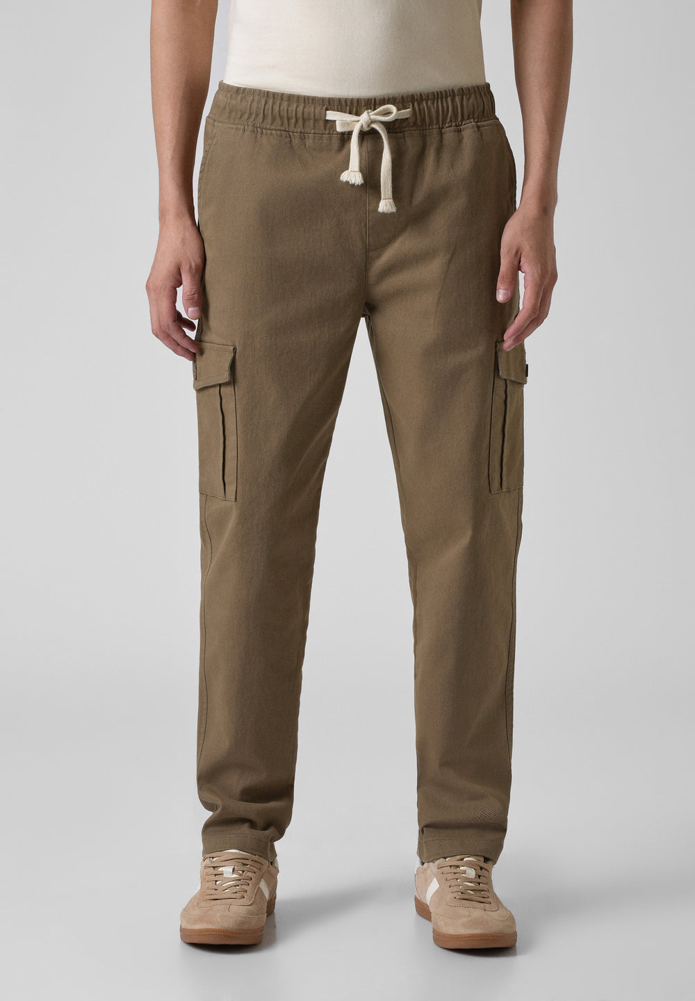 Khaki Regular Fit Cargo Pant