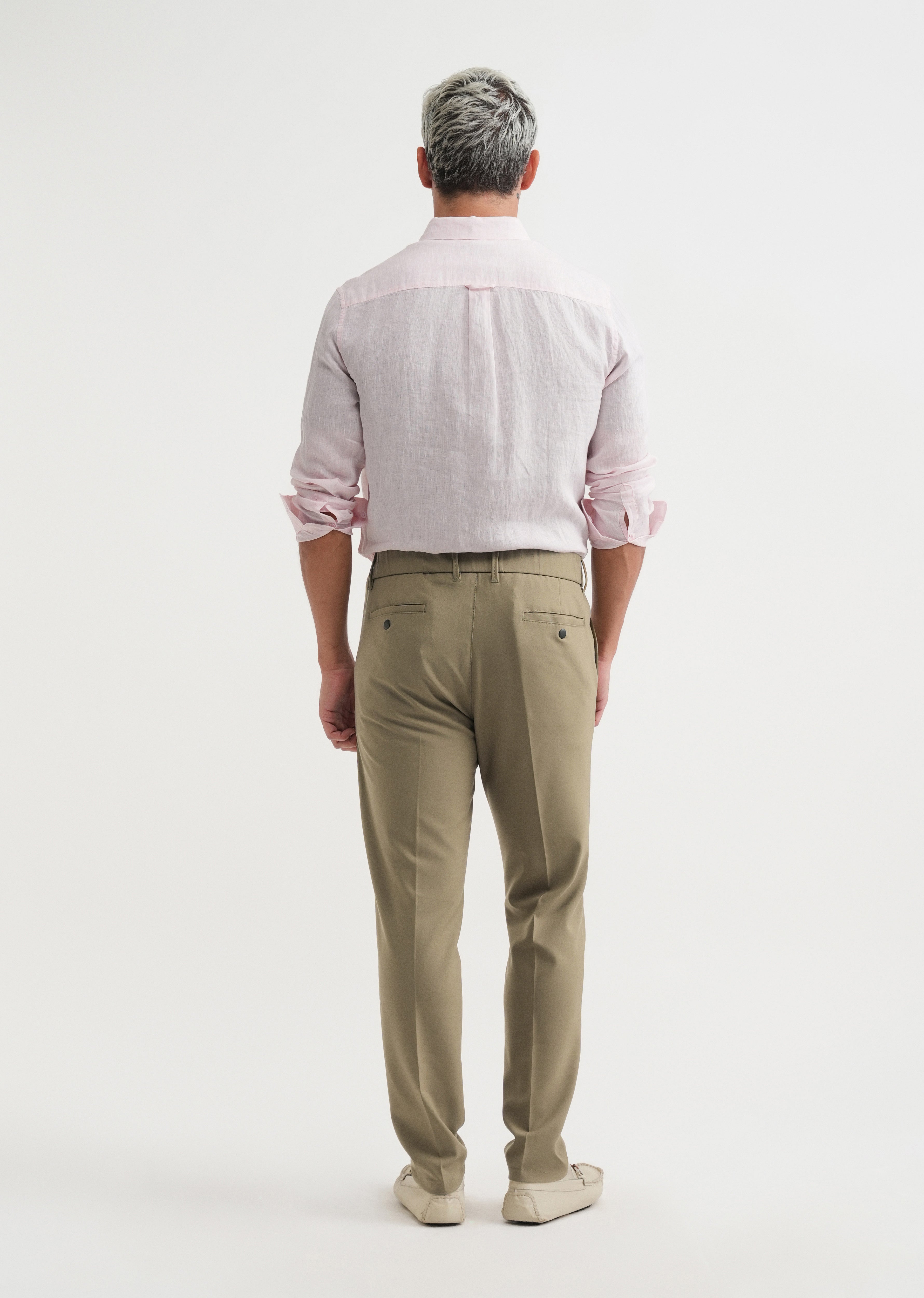 Khaki Semi-Elasticated Trouser