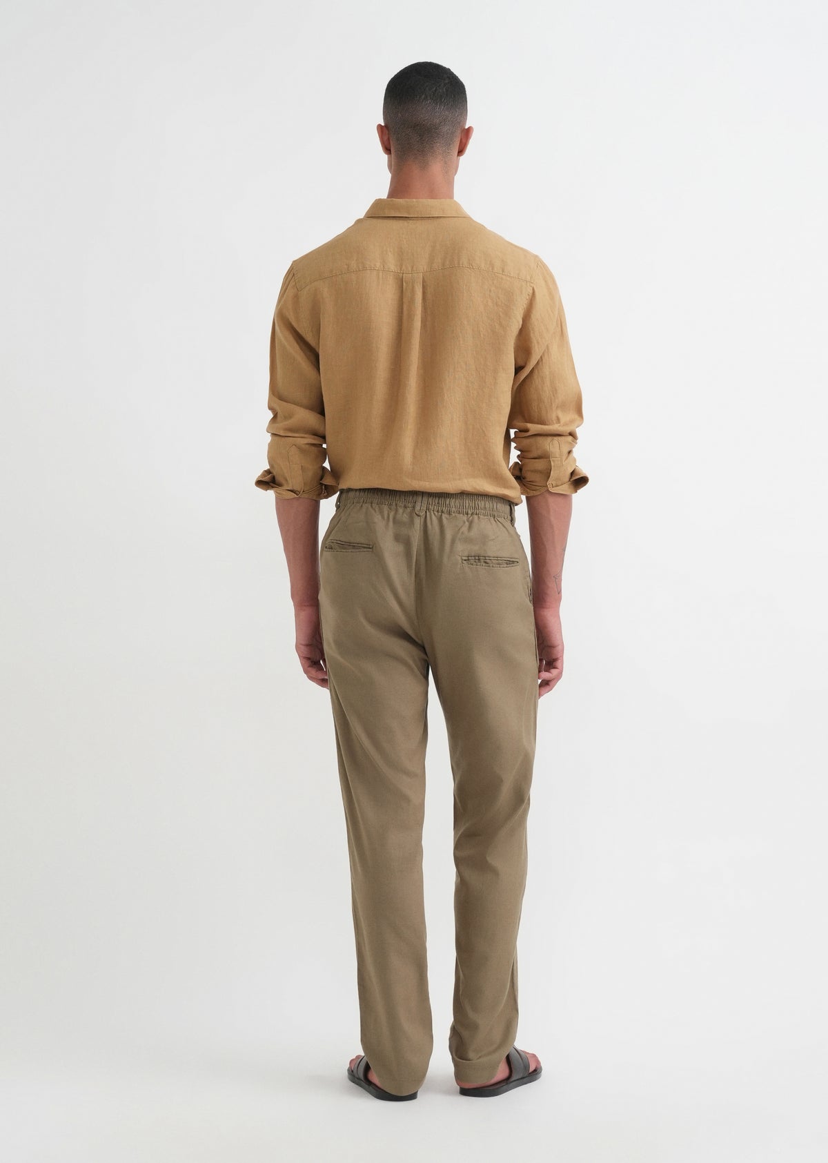 Khaki Semi-Elasticated Trouser