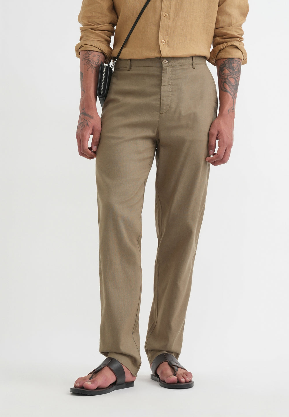 Khaki Semi-Elasticated Trouser