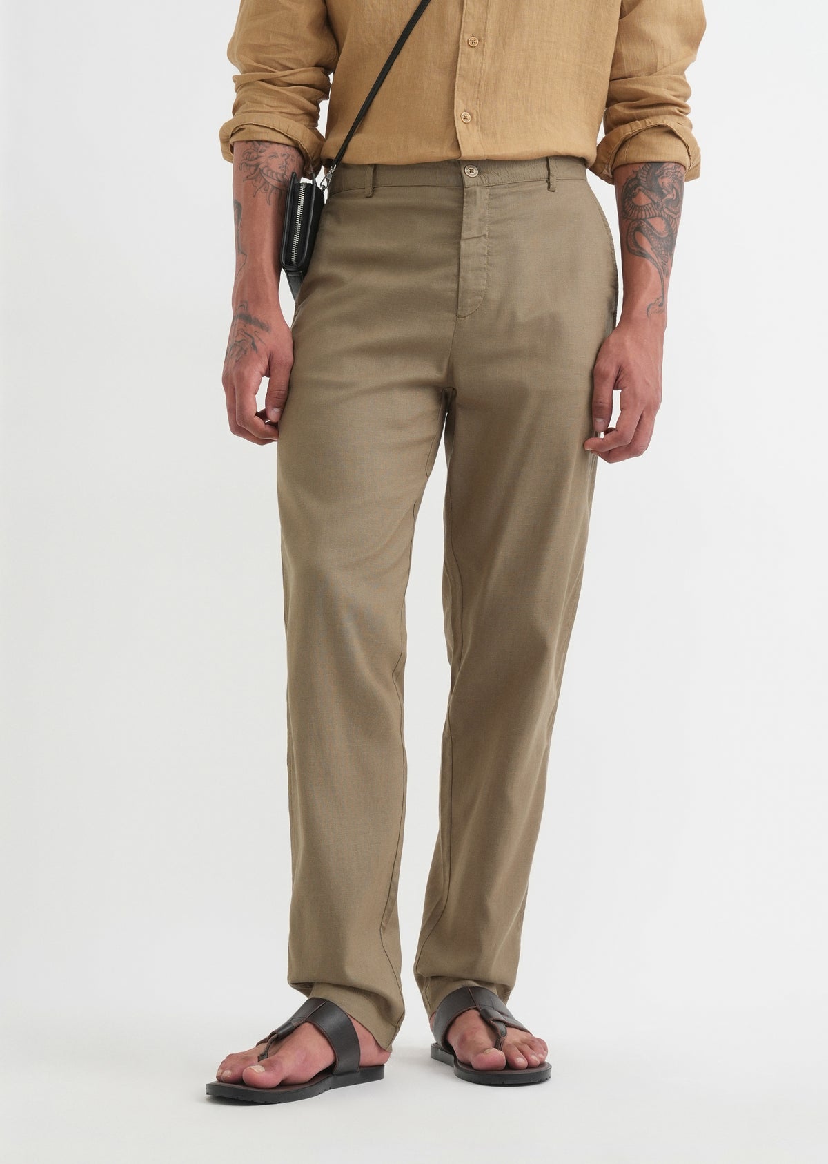 Khaki Semi-Elasticated Trouser