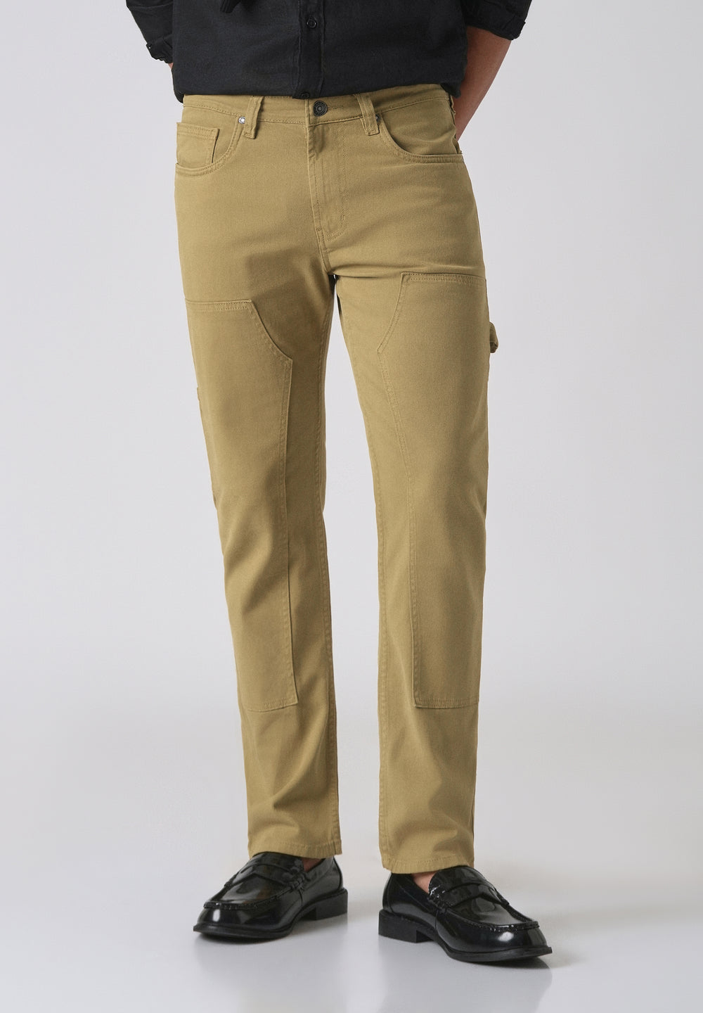 Khaki cargo denim