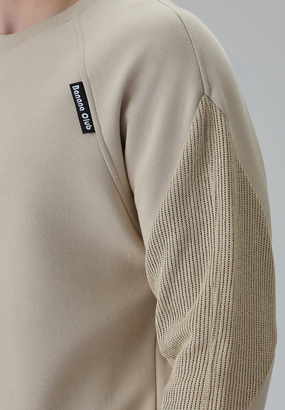 Knit Cut and Sew Cream Sweatshirt