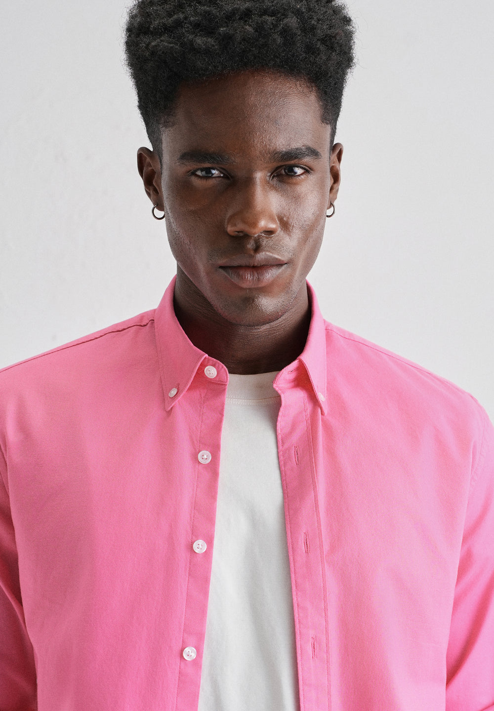Knockout Pink Plain Oxford Shirt