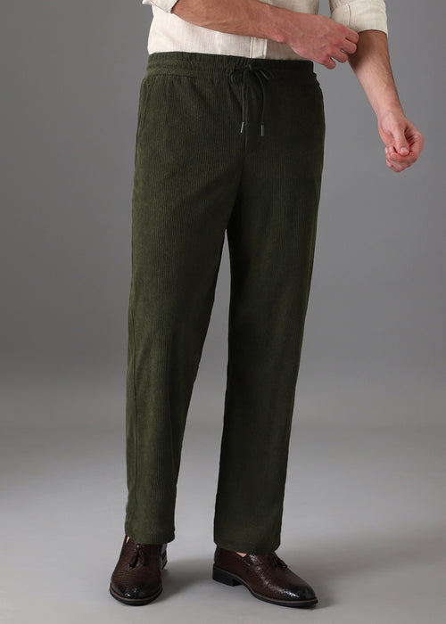 Laurel Green Corduroy Pants