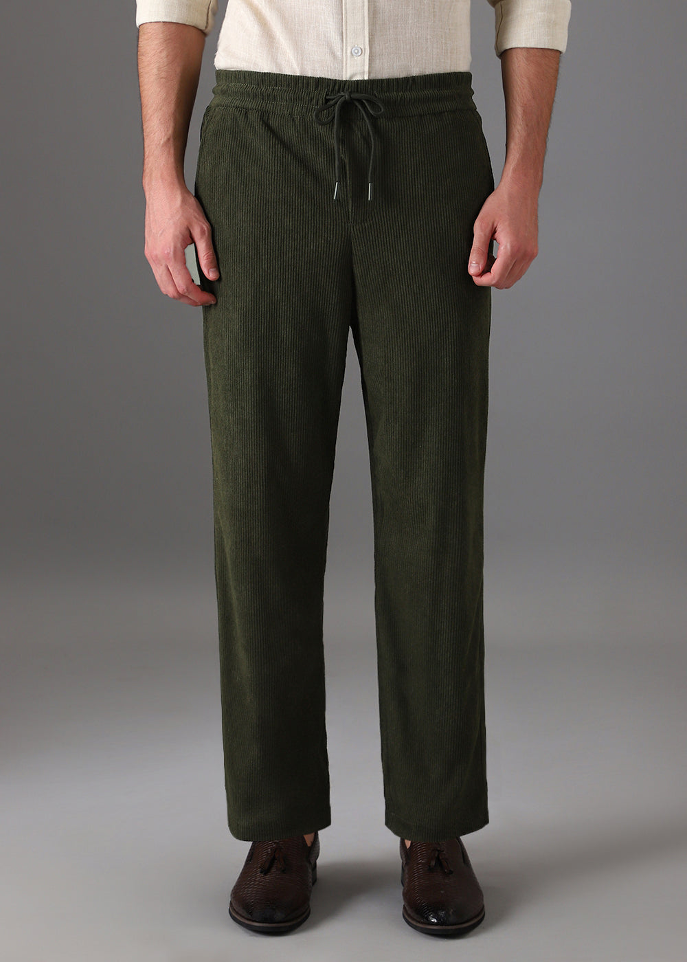 Laurel Green Corduroy Pants