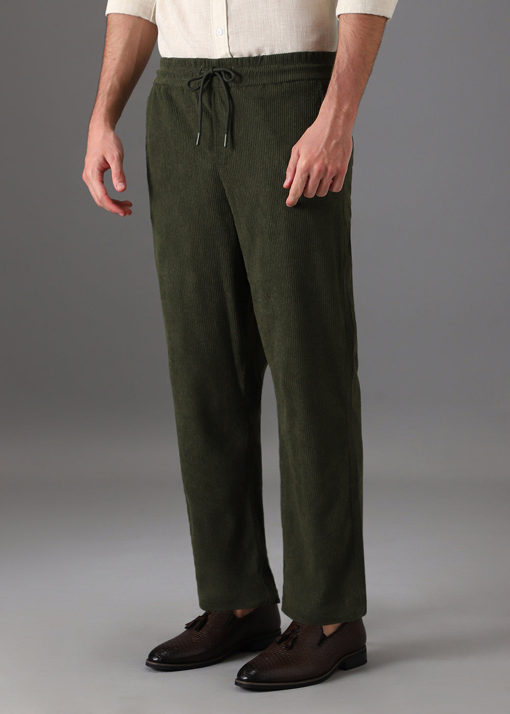 Laurel Green Corduroy Pants