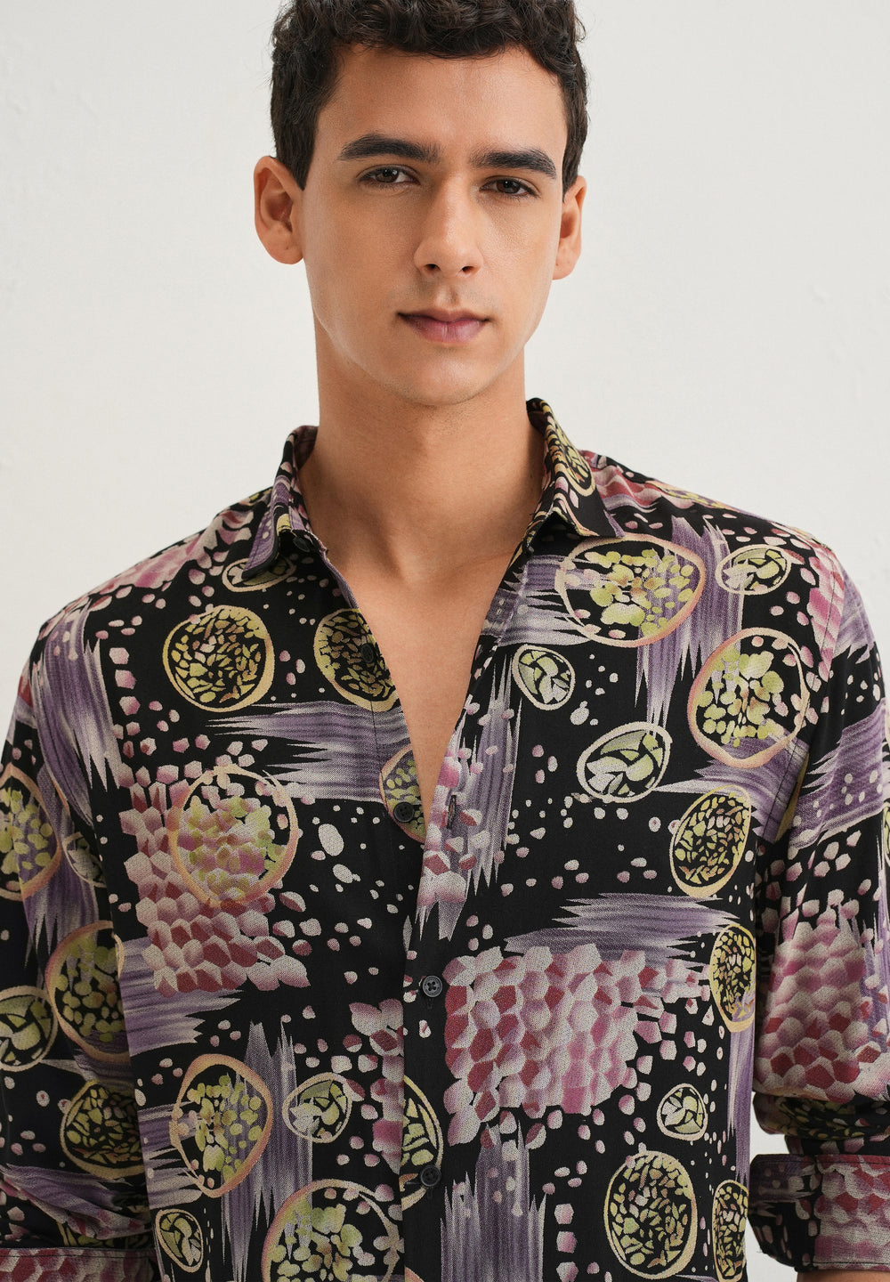 Lavender Abstract Feather Shirt