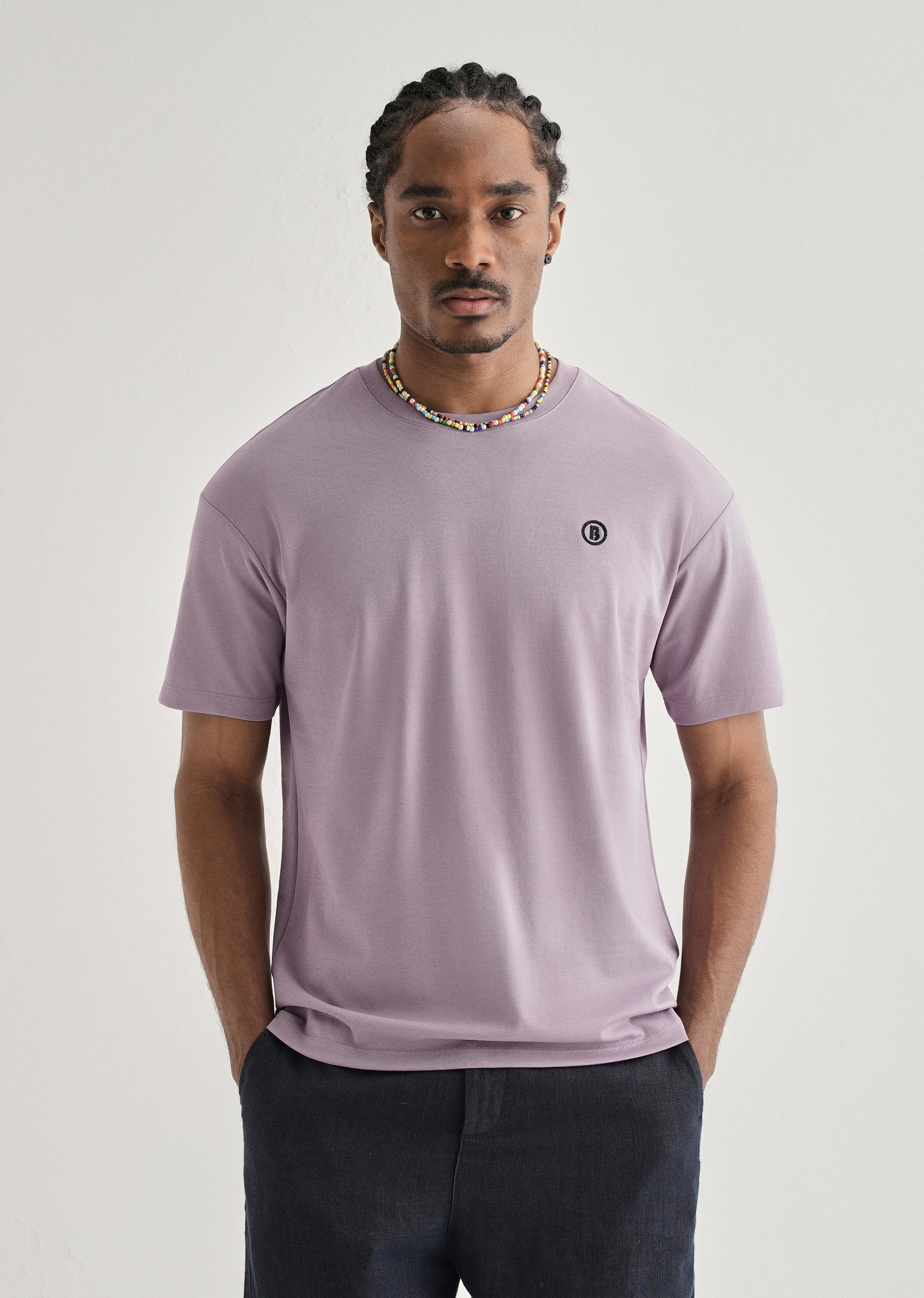 Lavender Crew Neck T-shirt