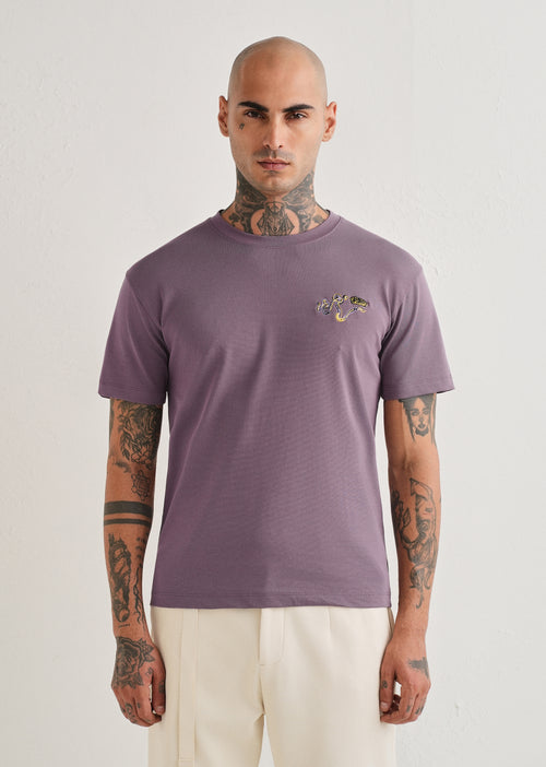 Lavender Graphic Printed T-shirt