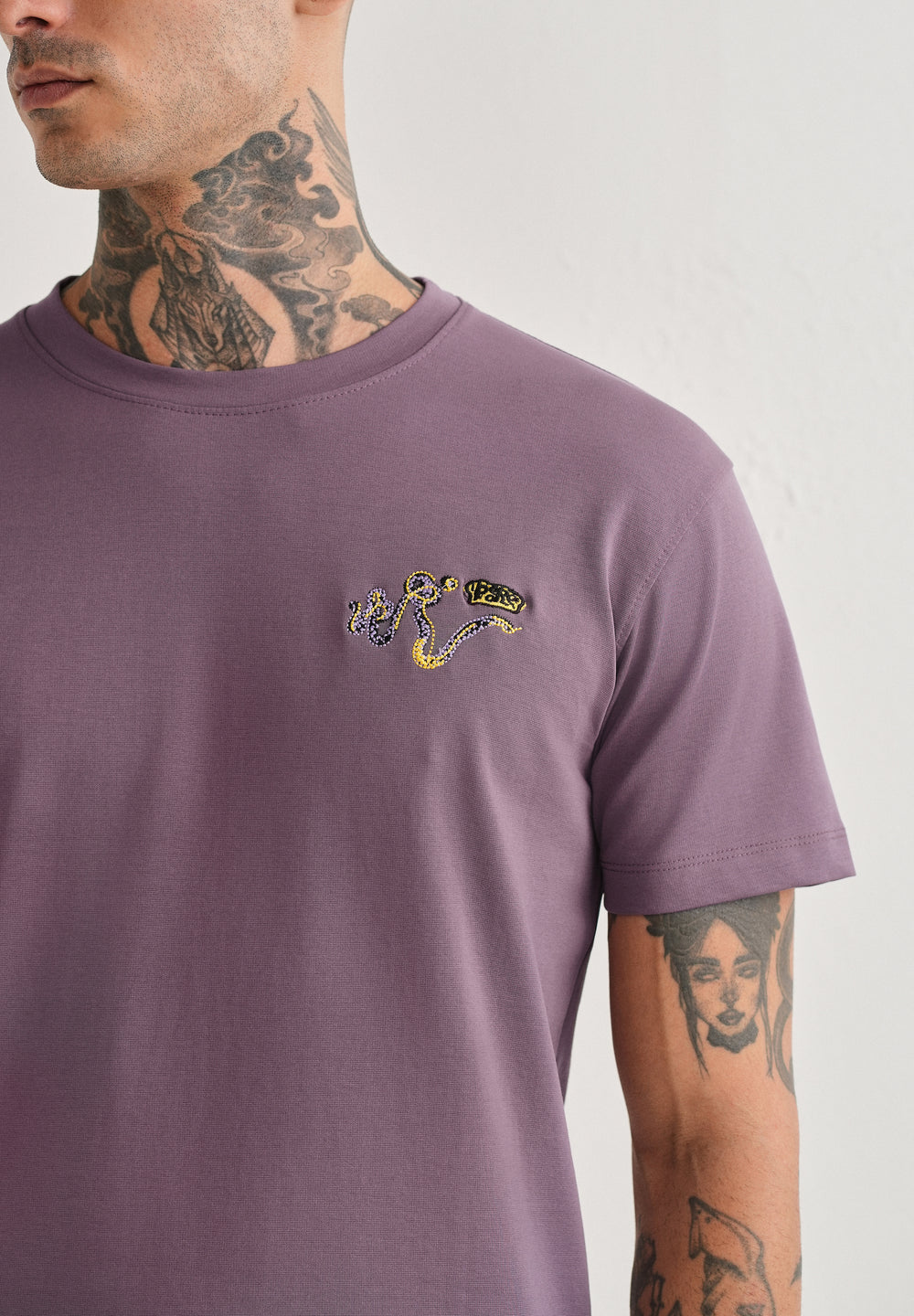 Lavender Graphic Printed T-shirt