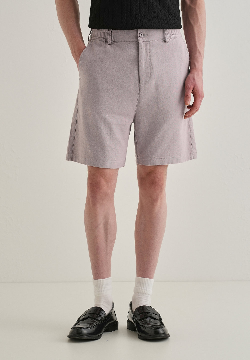 Lavender Linen Shorts