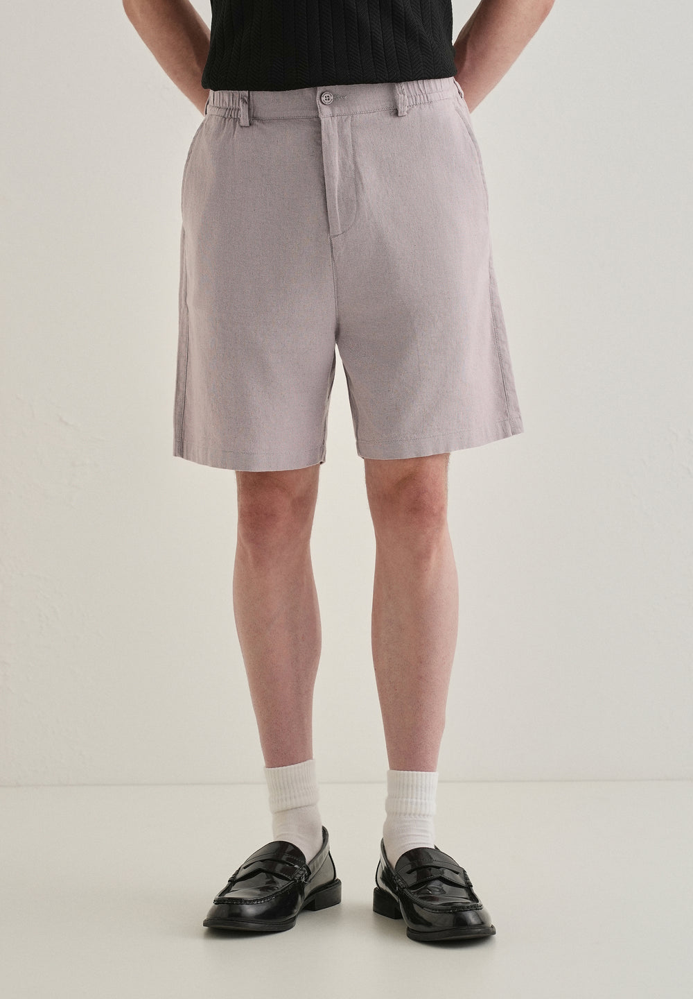 Lavender Linen Shorts