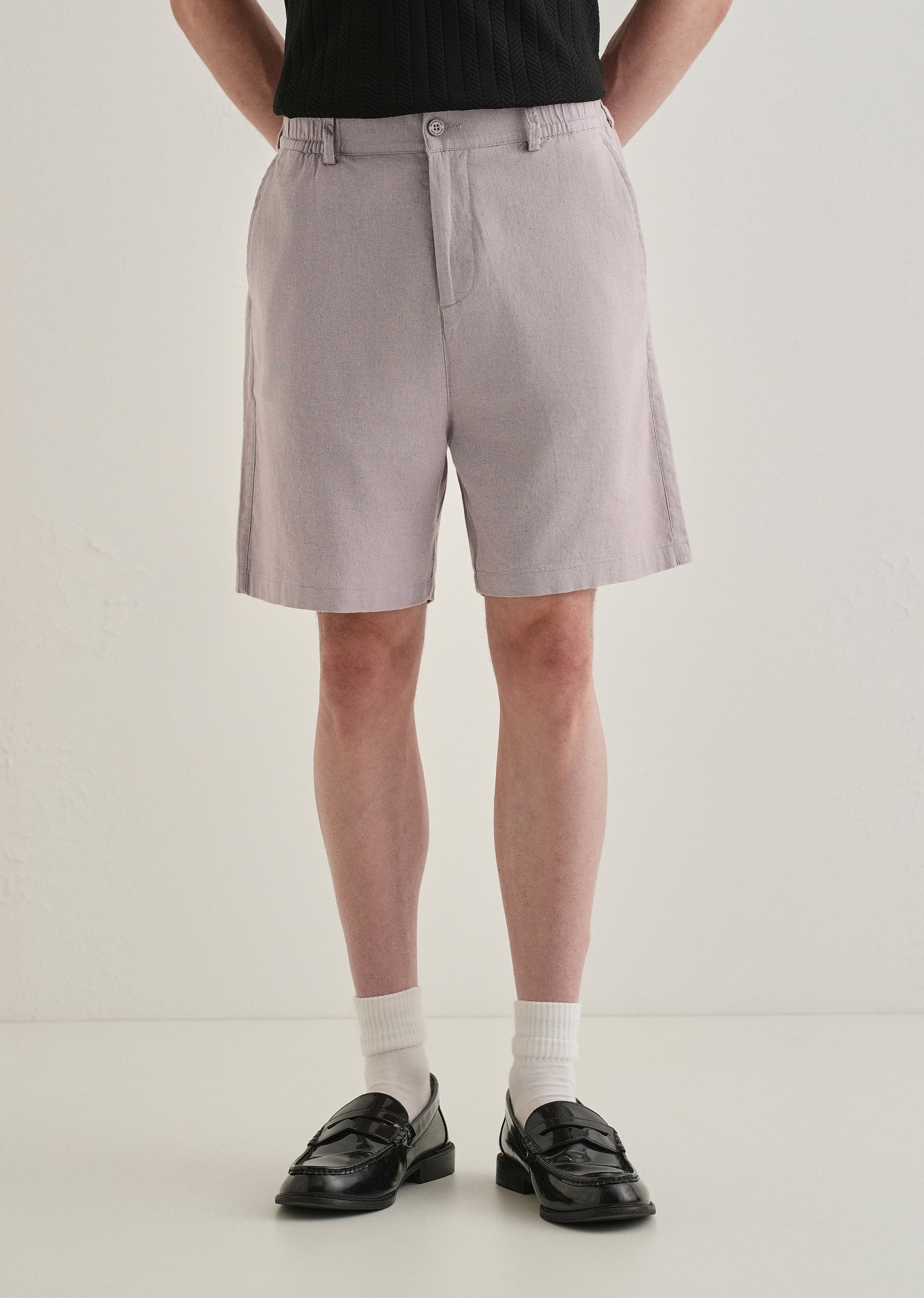 Lavender Linen Shorts