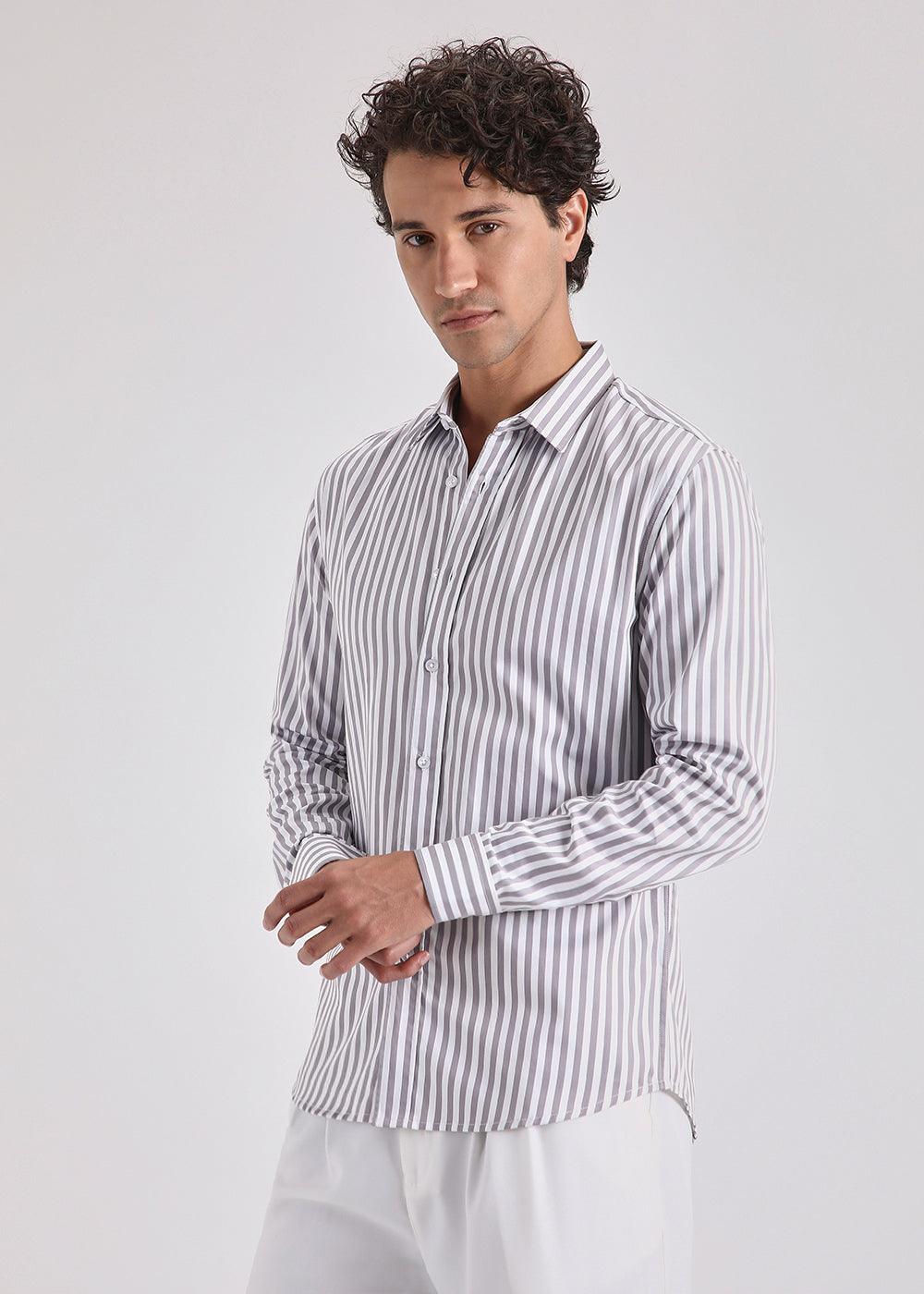 Lavender Pin Stripe Shirt