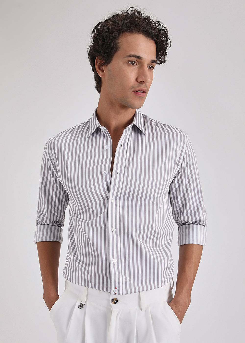 Lavender Pin Stripe Shirt