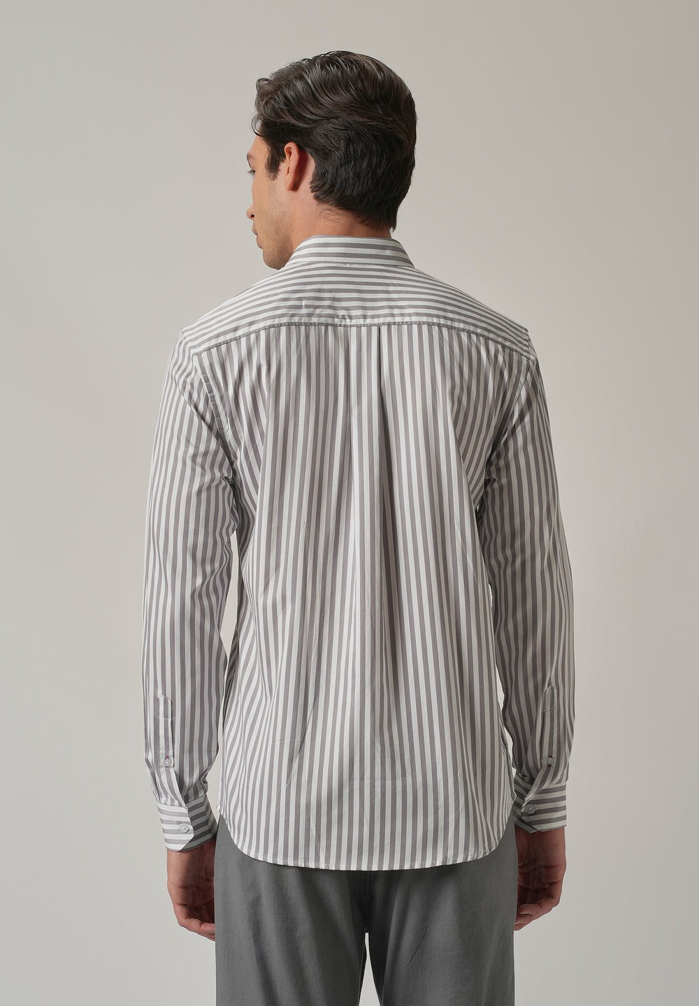 Lavender Satin Pin Stripe Shirt
