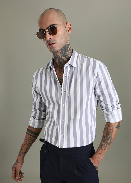 Lavender Striped Shirt