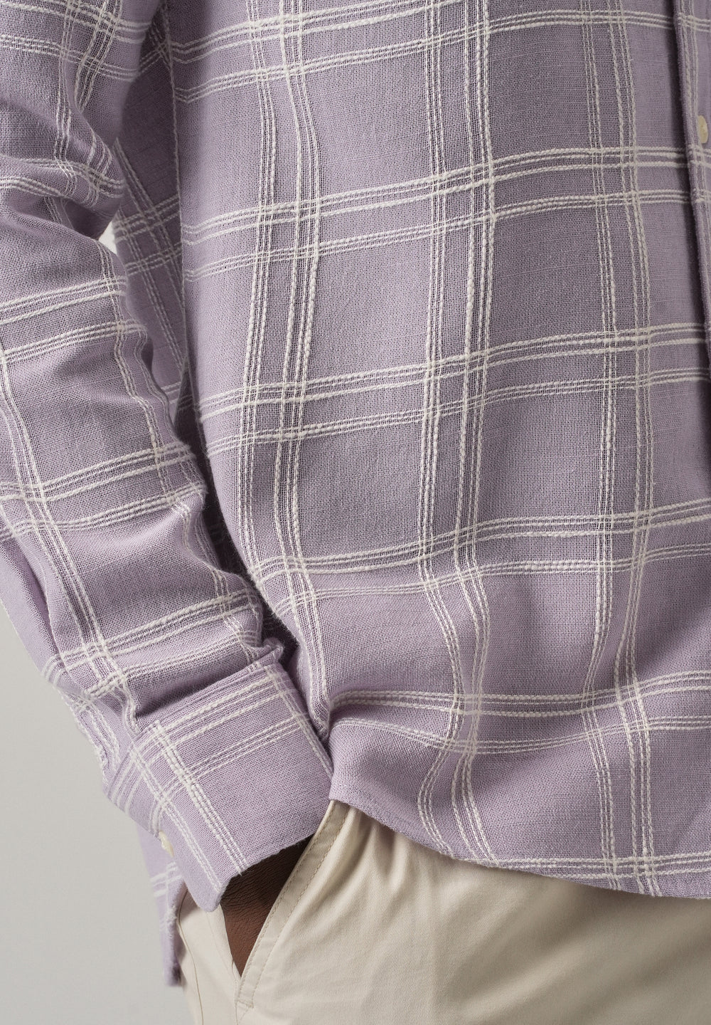 Lavender Chenille Check Shirt