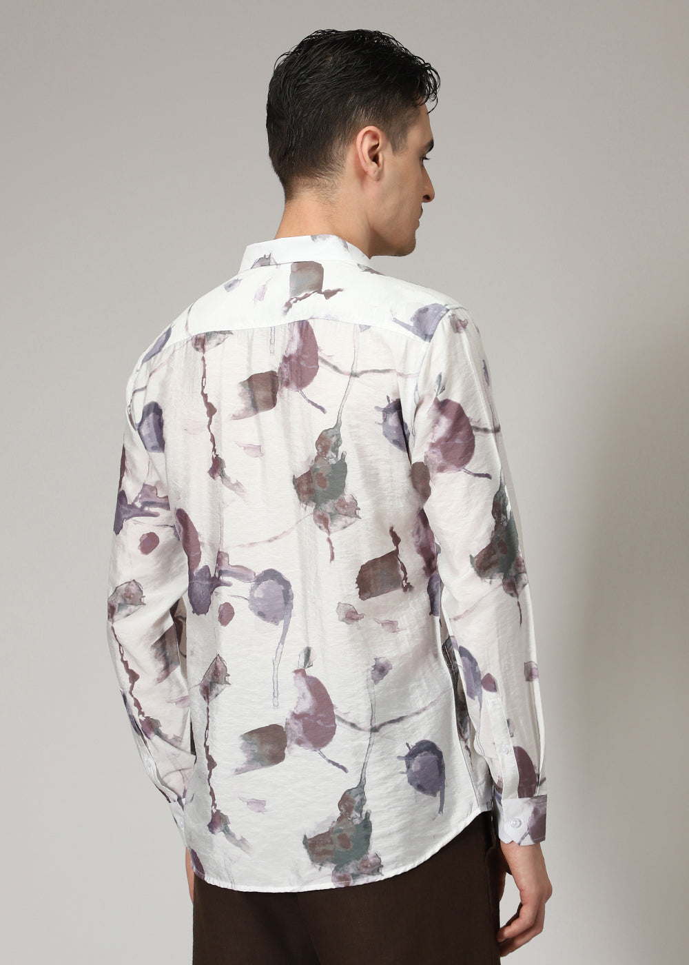 Lavender Wash Print Shirt