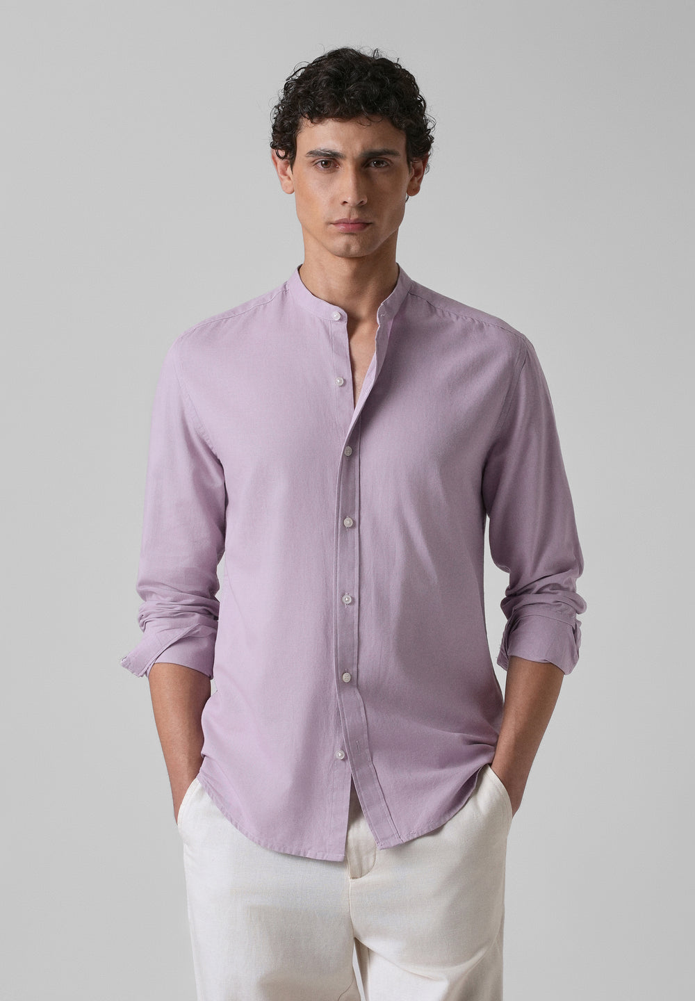 Lavender Cotton Linen Shirt