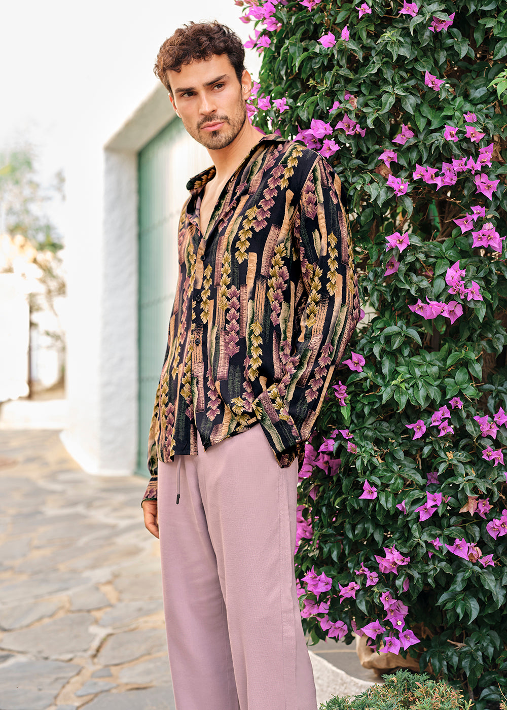 Lavender Flora Feather Shirt