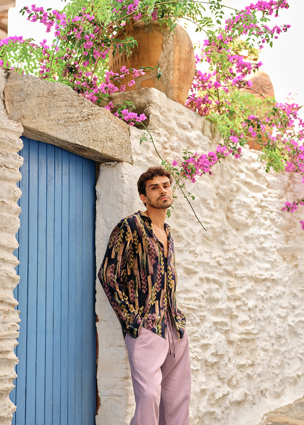 Lavender Flora Feather Shirt