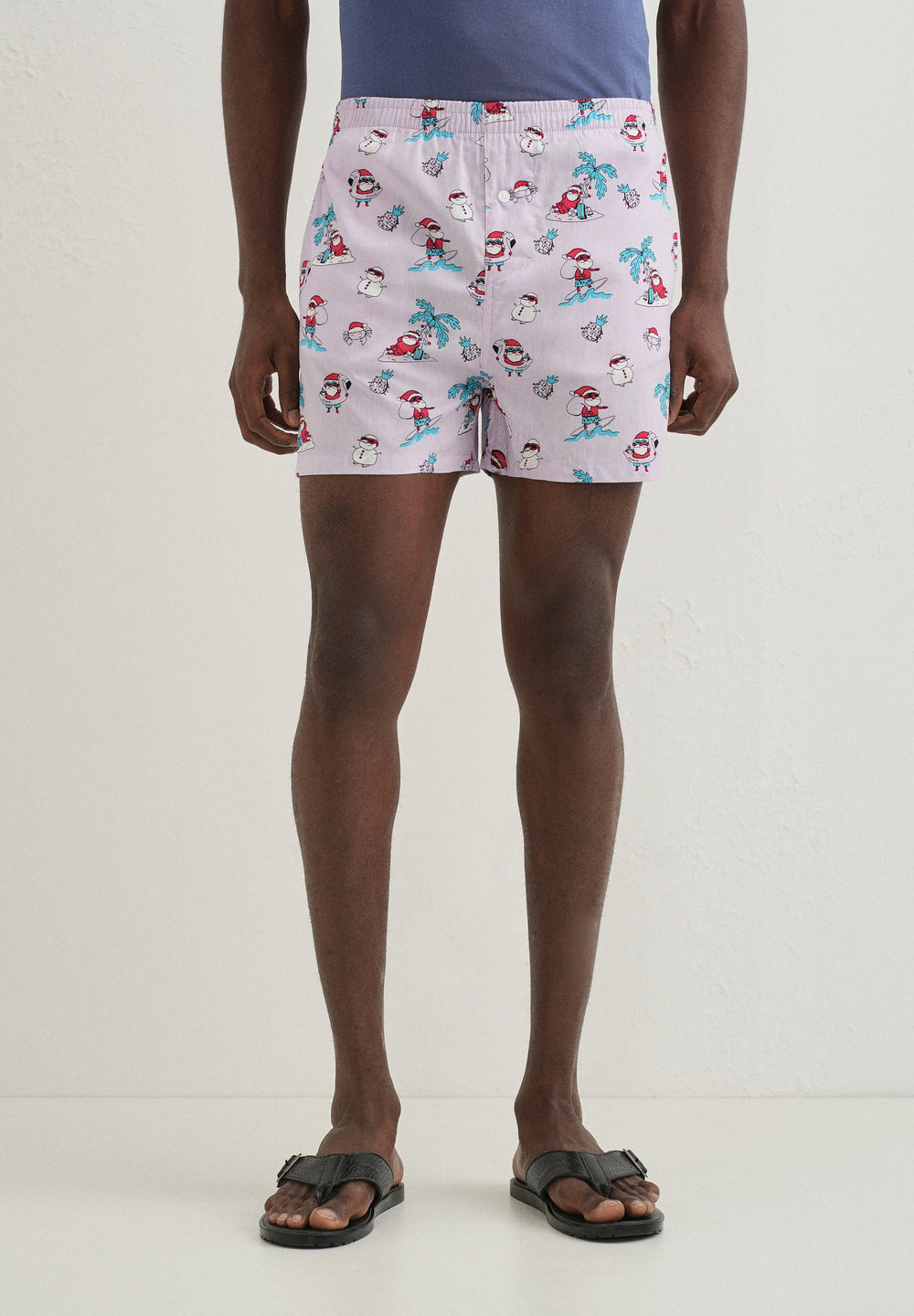 Lavender Xmas Printed Boxer