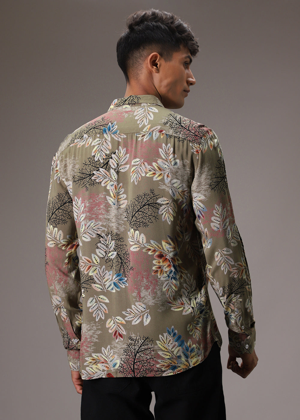 Leavescape Green Feather Shirt