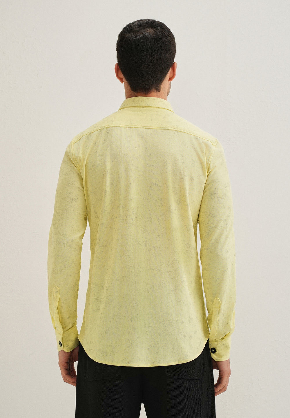 Lemon Yellow Knitted Shirt