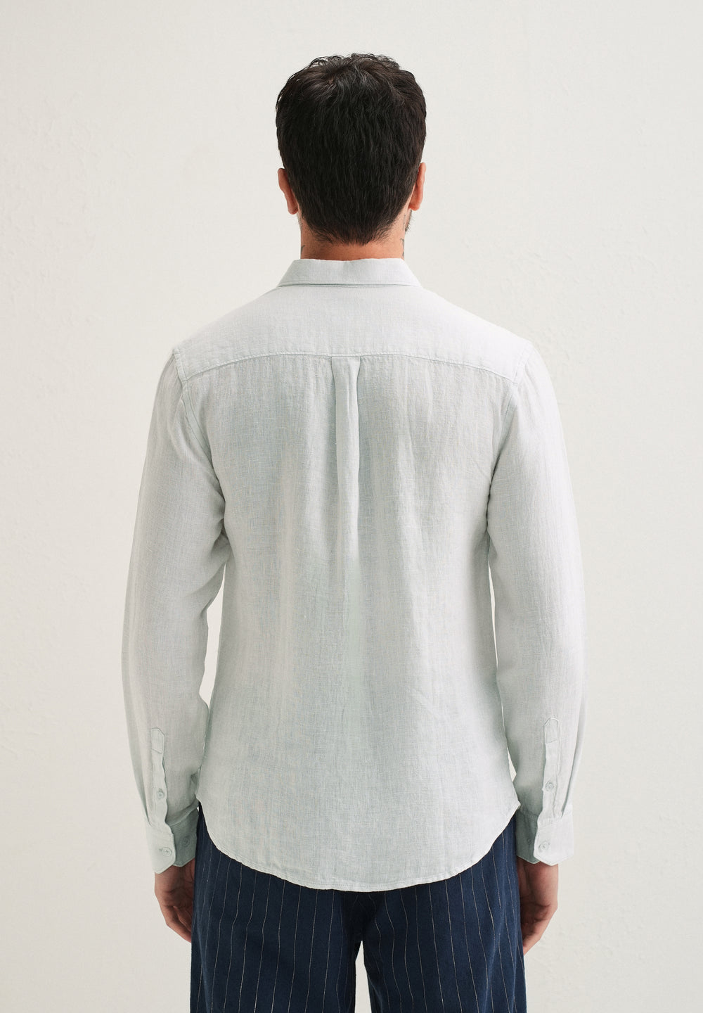 Light Aqua Pure Linen Shirt