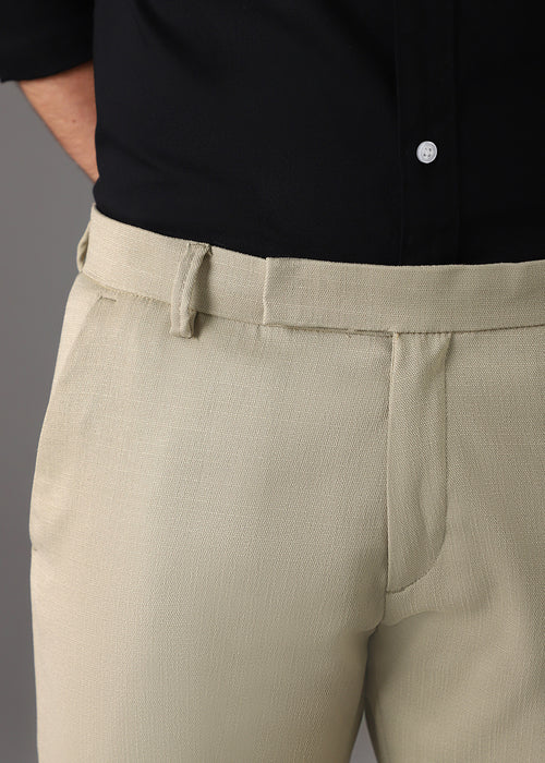 Light Beige Formal Trouser