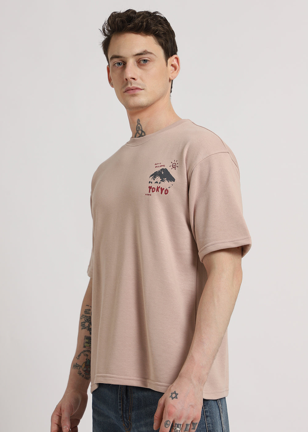 Light Beige Oversized T-shirt