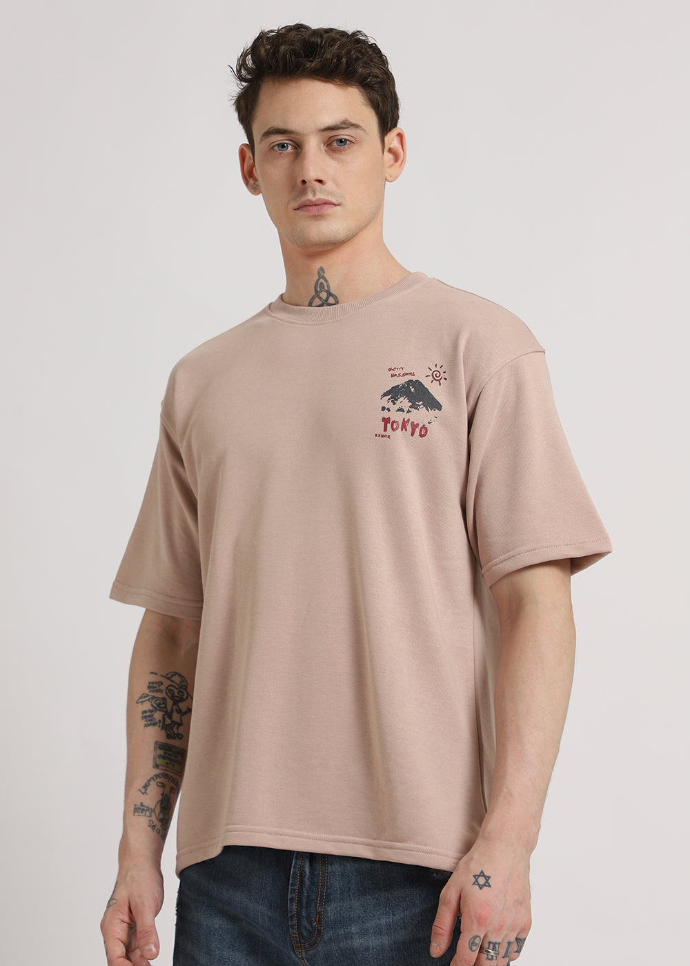 Light Beige Oversized T-shirt