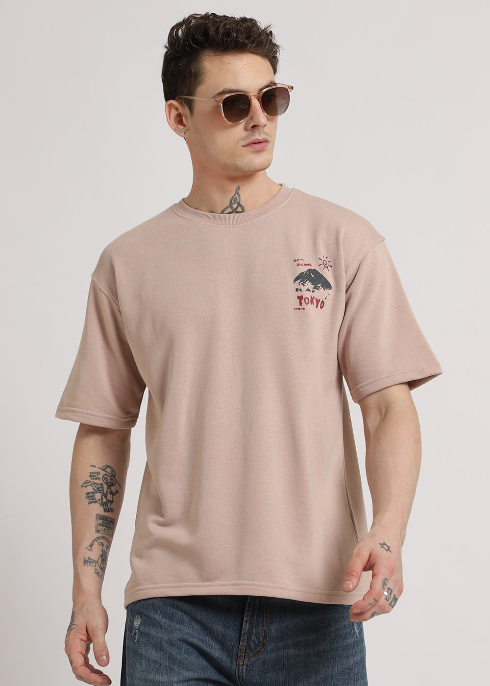 Light Beige Oversized T-shirt