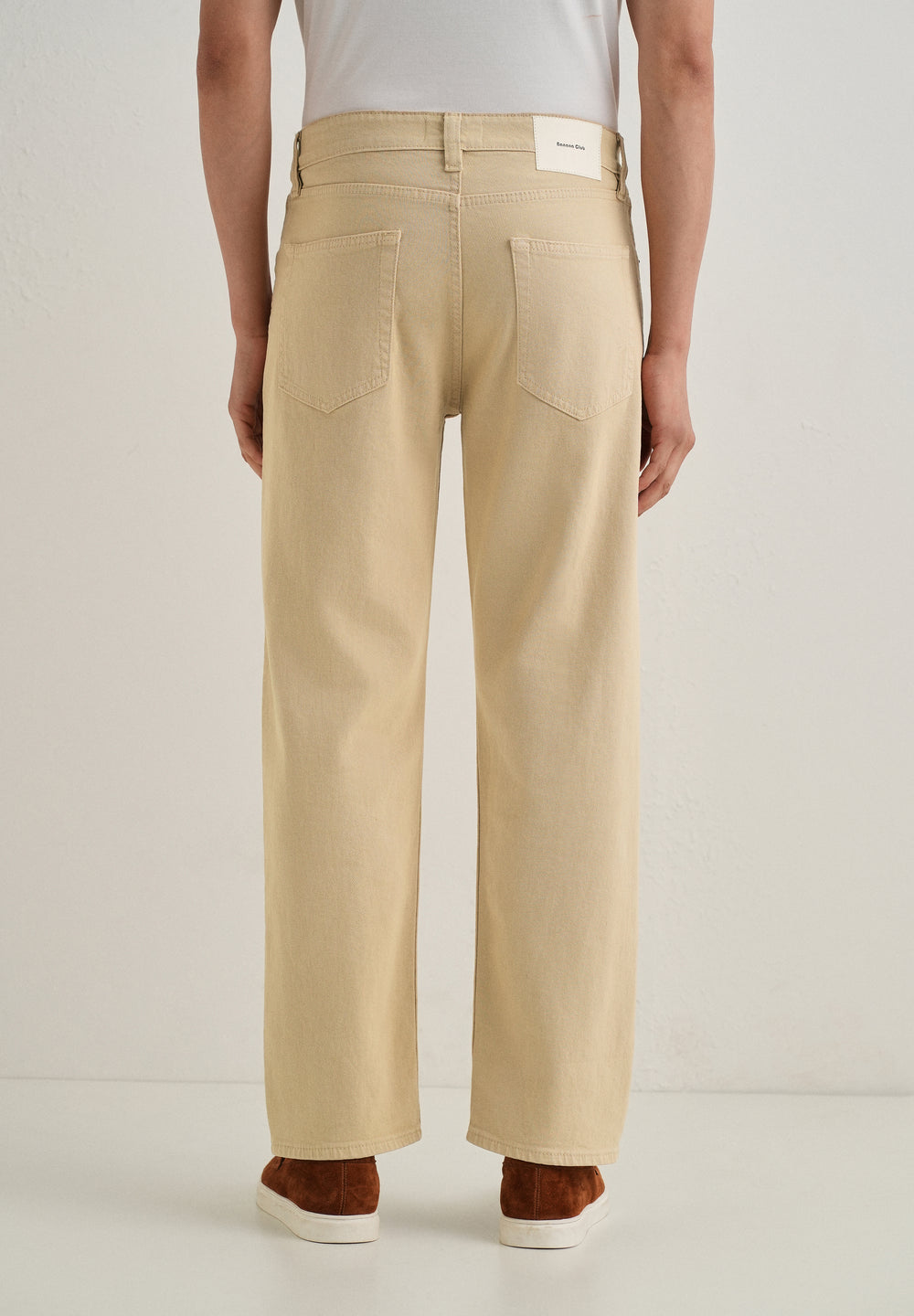 Light Beige Straight Fit Denim