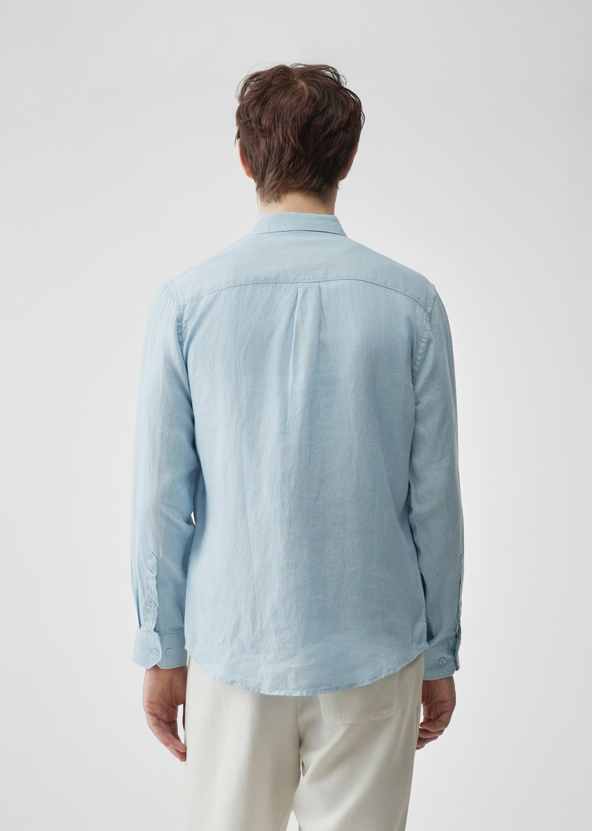 Light Blue 100% Pure Linen Shirt