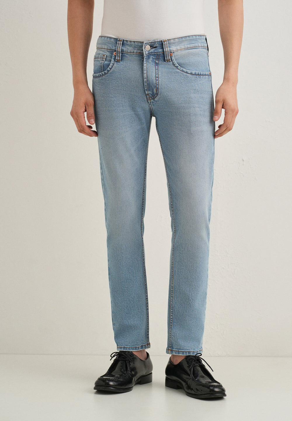 Light Blue Ankle Slim Fit Jeans