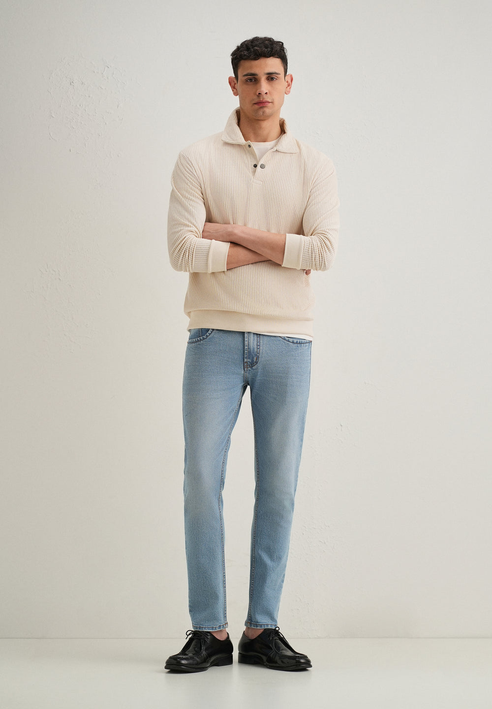 Light Blue Ankle Slim Fit Jeans