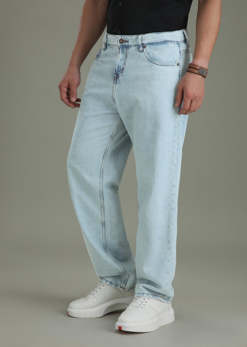 Light Blue Baggy Fit Jeans