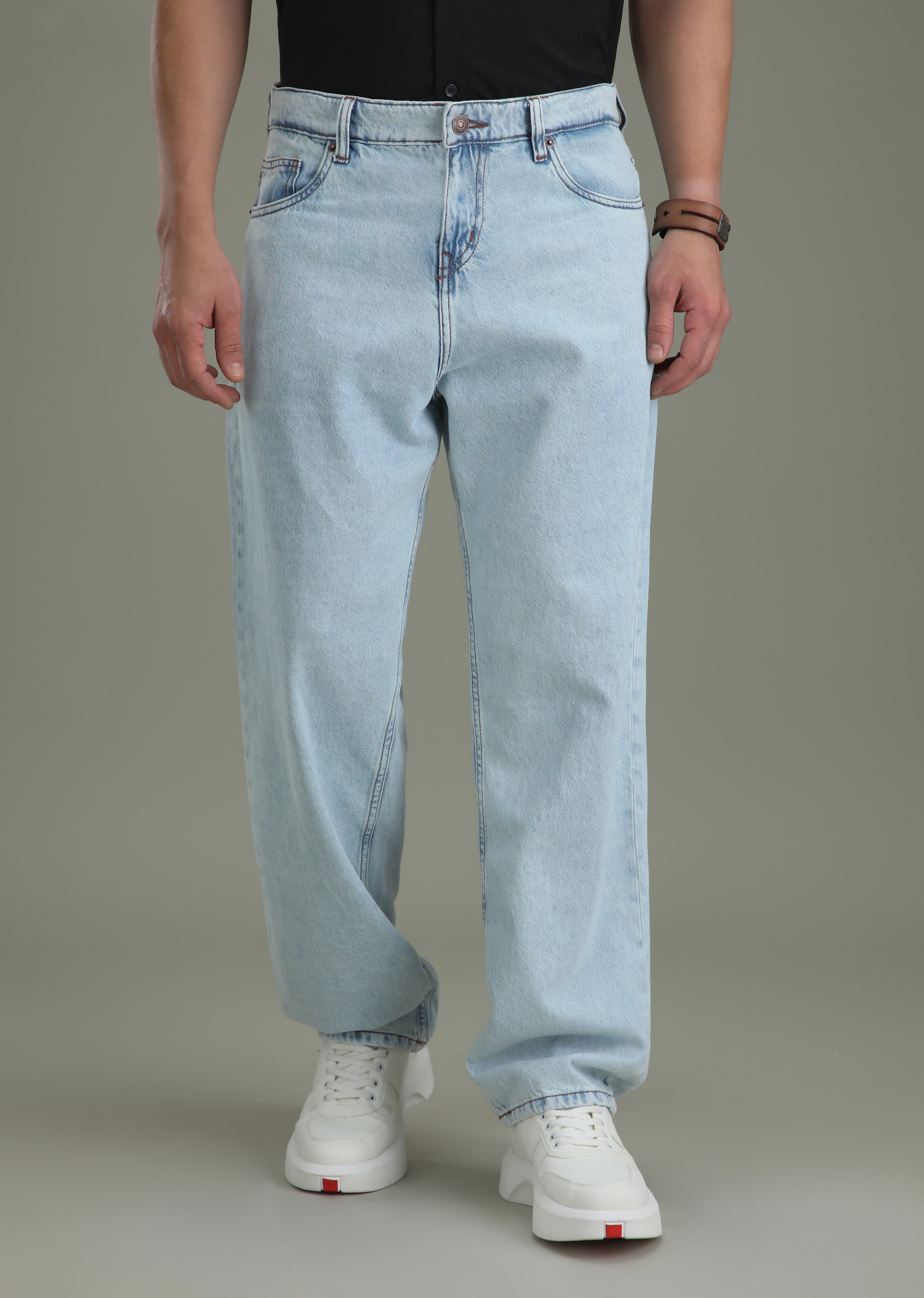 Light Blue Baggy Fit Jeans