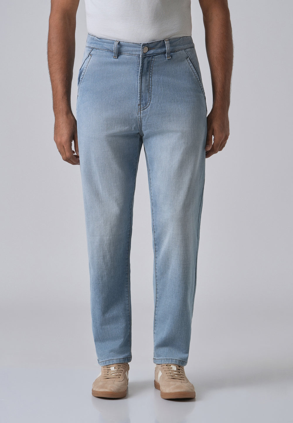 Light Blue Fade Regular Fit Denim