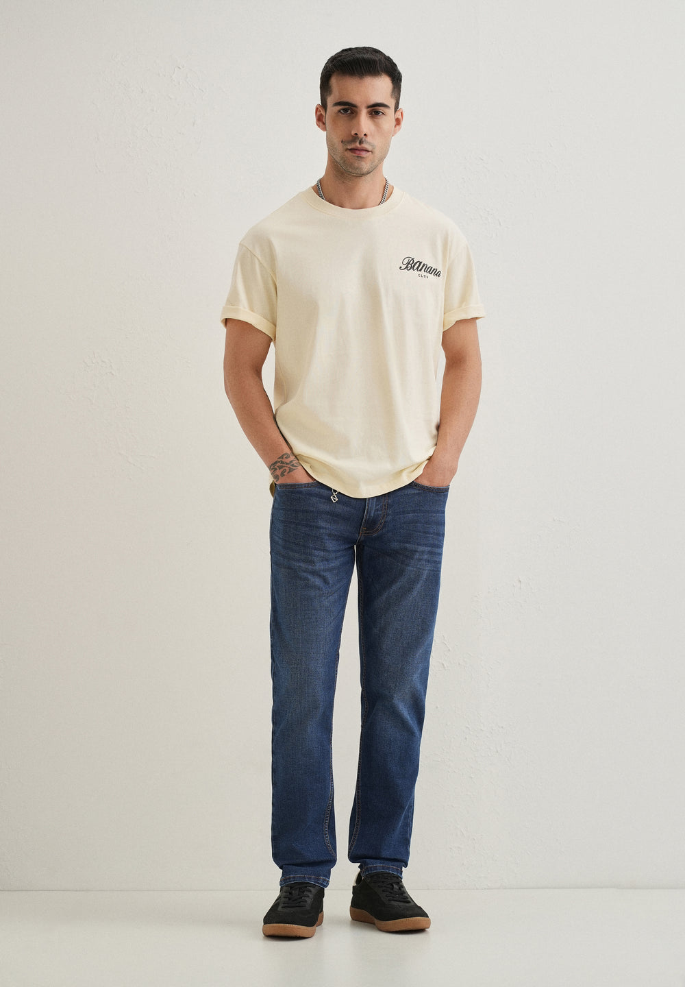 Light Blue Fade Ankle Fit Jeans